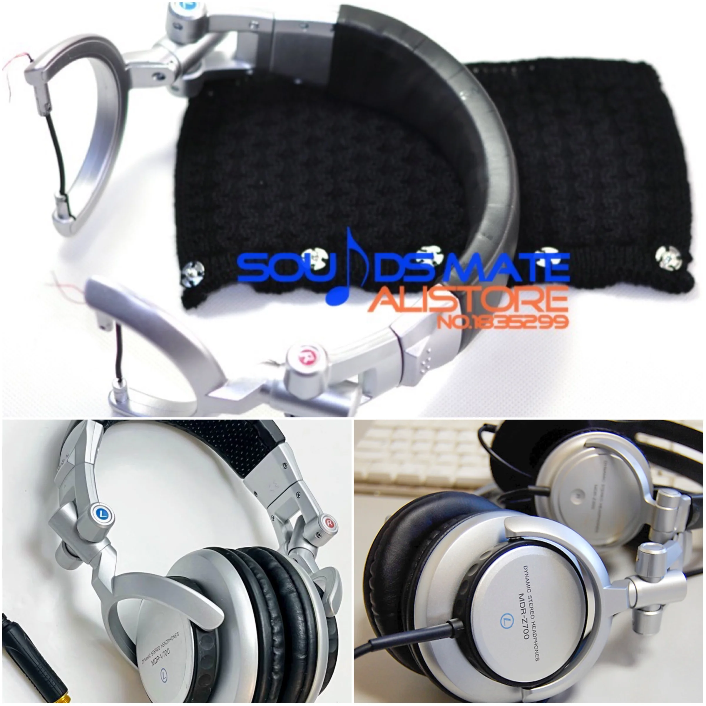 Headband Almofada Ganchos para Sony Repair Part lã Pura Substituição Cabeça Banda Ear Pads Mdr V700 Z700 z 700 dj Headphone