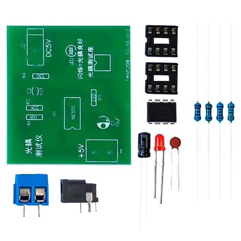 Optocoupler Tester Kit Board Practice Welding DIY Electronic Product Spare Training Assembly Parts