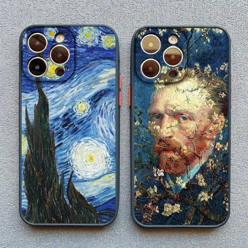 Retro Van Gogh Oil Paint Vintage Shockproof Phone Case Cover