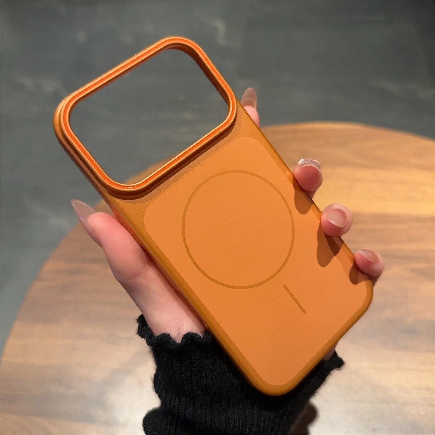 Enhanced Product Title: Premium Metallic Magnetic Shockproof Slim Case with Matte Finish