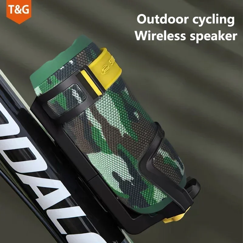 TG227 Waterproof Outdoor Portable Upright Wireless Compatible Speaker Music Player Support USB/ TF/ FM Radio Music Party