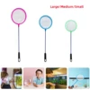 10Pcs Long Handle Portable Fish Net Diameter 7/9.5/10cm Round Aquarium Fish Tank Little Fish Shrimp Landing Net Cleaning Tool