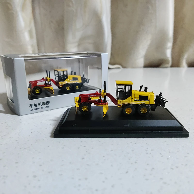 1:87 Sany Grader Alloy Engineering Machinery Mini Truck Model Diecast Toy Gift Giocattoli Per Ragazzi