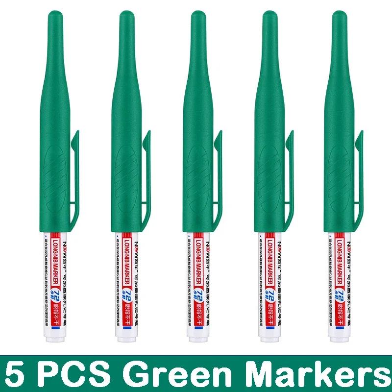 Deep Hole Long Nib Markers for Waterproof Art and Woodworking