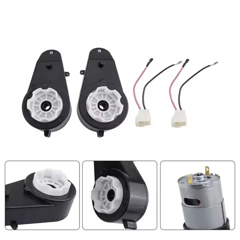 Q2-2PCS 전기 기어박스 RS555 24V 40000RPM 어린이 자동차용 교체품 휴대용 자동차 바퀴 기어박스 고속 모터