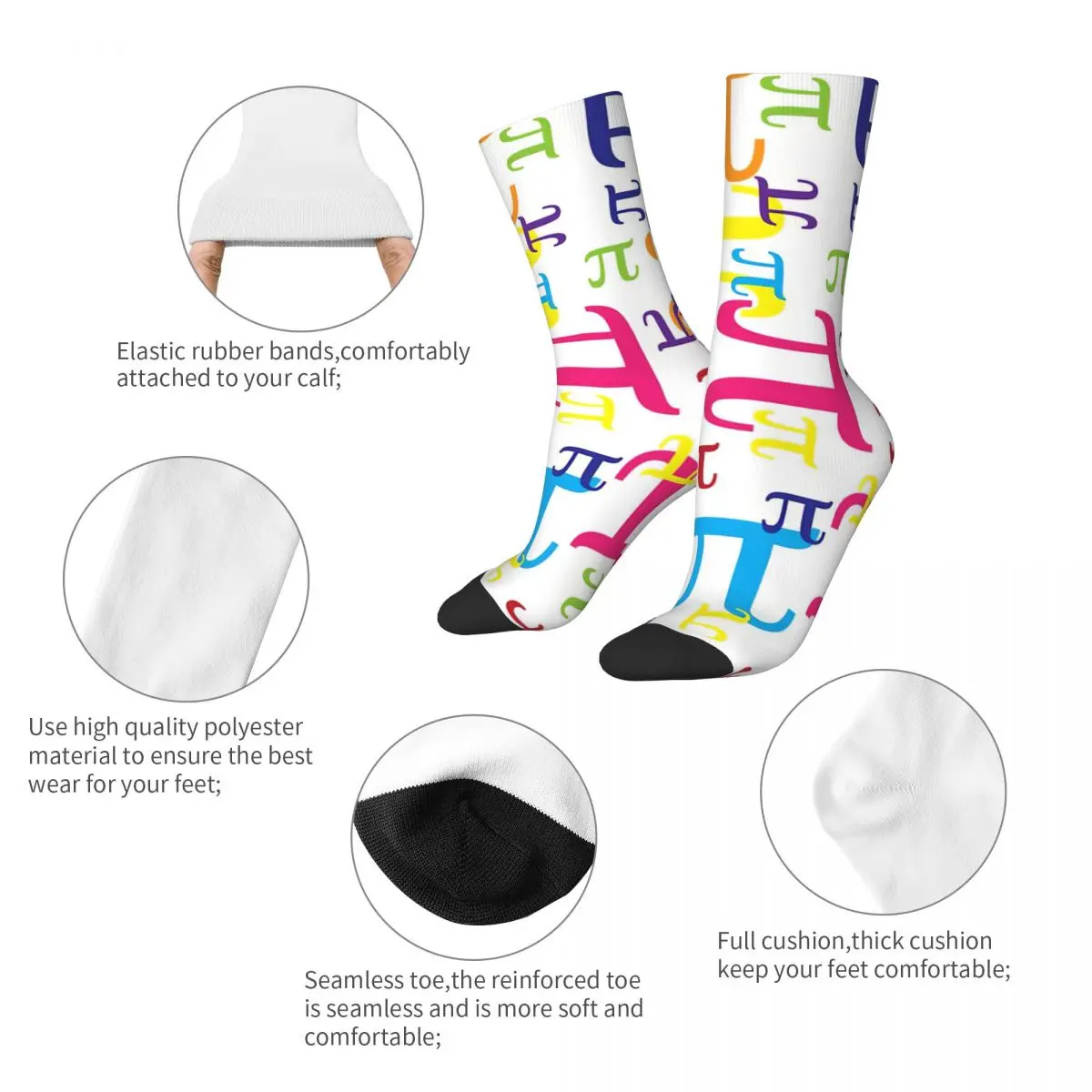 Pieces Of Pi stockings Thickened thermal stockings Men's and women's stockings, For Unisex