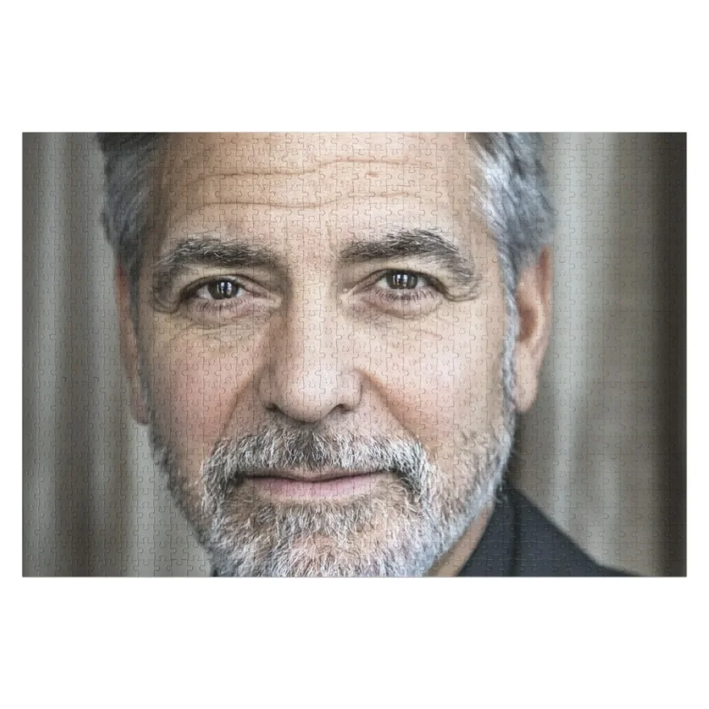 

George Clooney Scaled Art Jigsaw Puzzle Custom Customized Toys For Kids Puzzle
