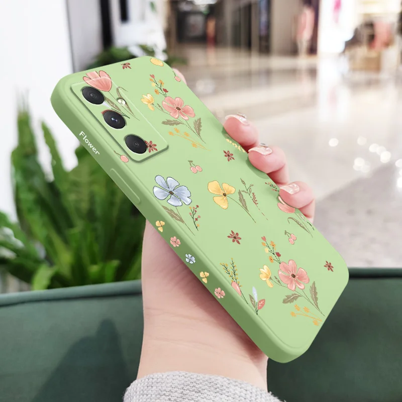 Blue Flower Pattern Phone Case - Elegant and Durable Cover