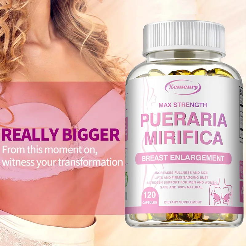 Pueraria Mirifica Supplement Support Breasts Round Firm Elastic Promote Balanced Estrogen Metabolism