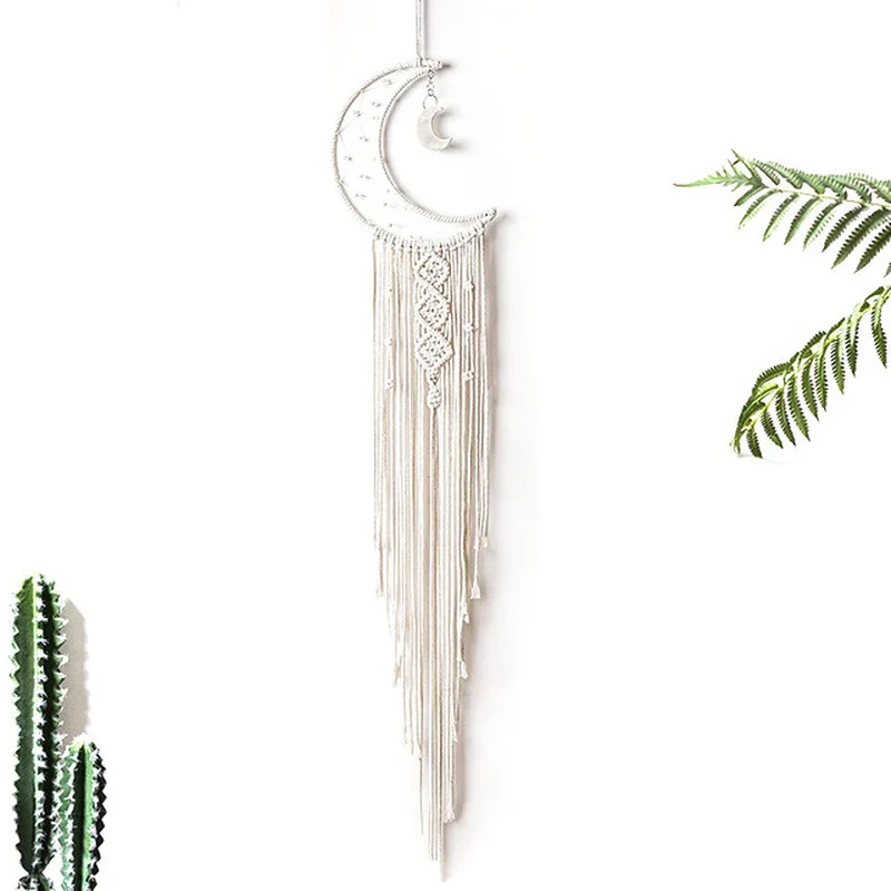 

Macrame Dream Catcher Boho Home Decor Moon Ramadan Decoration Macrame Wall Hanging Baby Nordic Room Decoration Kids Nursery