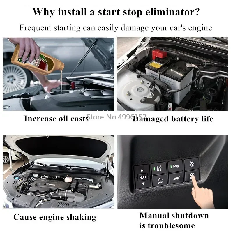 Per Seat Arona 2017-2024 Car Auto Start & Stop Canceller arresto automatico Start Engine Eliminato disabilita il cavo - Image 5