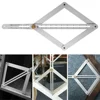 1 Pc Stainless Steel Protractor Corner Angle Finder Ceiling Artifact Tool Square Protractor Carpentry Building Measuring Tools 3