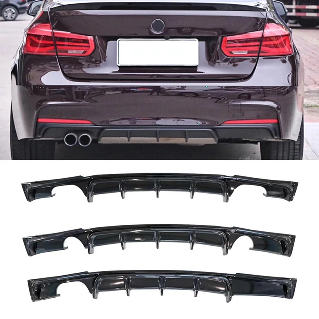 22 x 21 ABS Universal Hinten Stoßstange 4 Flossen Diffusor Fin Schwarz Auto  Spoiler Dekoration Fin - AliExpress