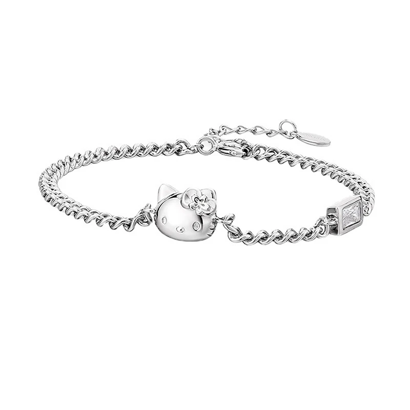 thumbnail image 1 of Sanrio-pulsera de Hello Kitty Kawaii para niñas, cadena de muñeca de dibujos animados, accesorios de joyería que combinan con todo, 1 of 5