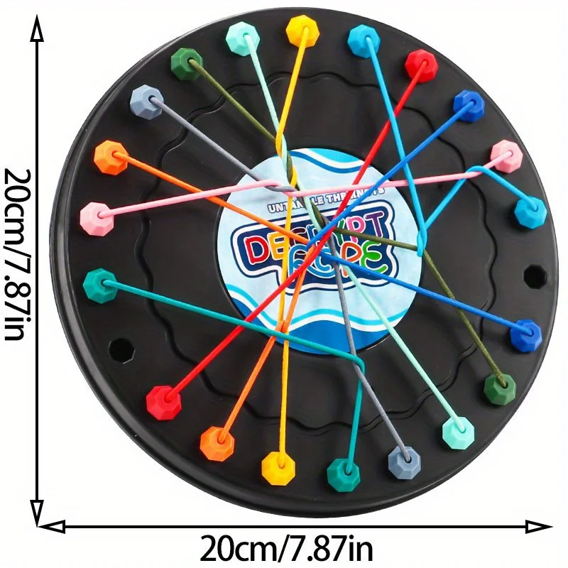 Board Game Board Game Toy Rope Puzzle Toy Twisted Rope Puzzle Game Brainy Knots Rope Untangling Board Game Knots Challenge Game String Solution Central Lacing Toys