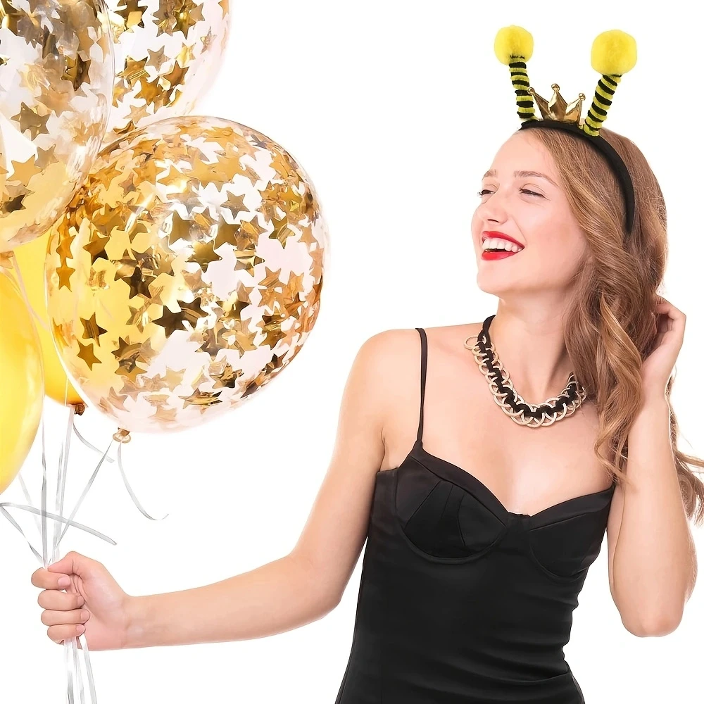 thumbnail image 2 of Kids Girl Boy Woman Animal Bee Ant Tentacle Headband Antenna Hairbands Cosplay C 2 of 13