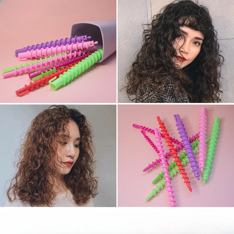 Hair Curling Tools 20/28Pcs Professional Heatless Hair Curler No Heat Hair Rollers Sleeping Soft Spiral Curls Lazy Perm Curling Rod Rollers