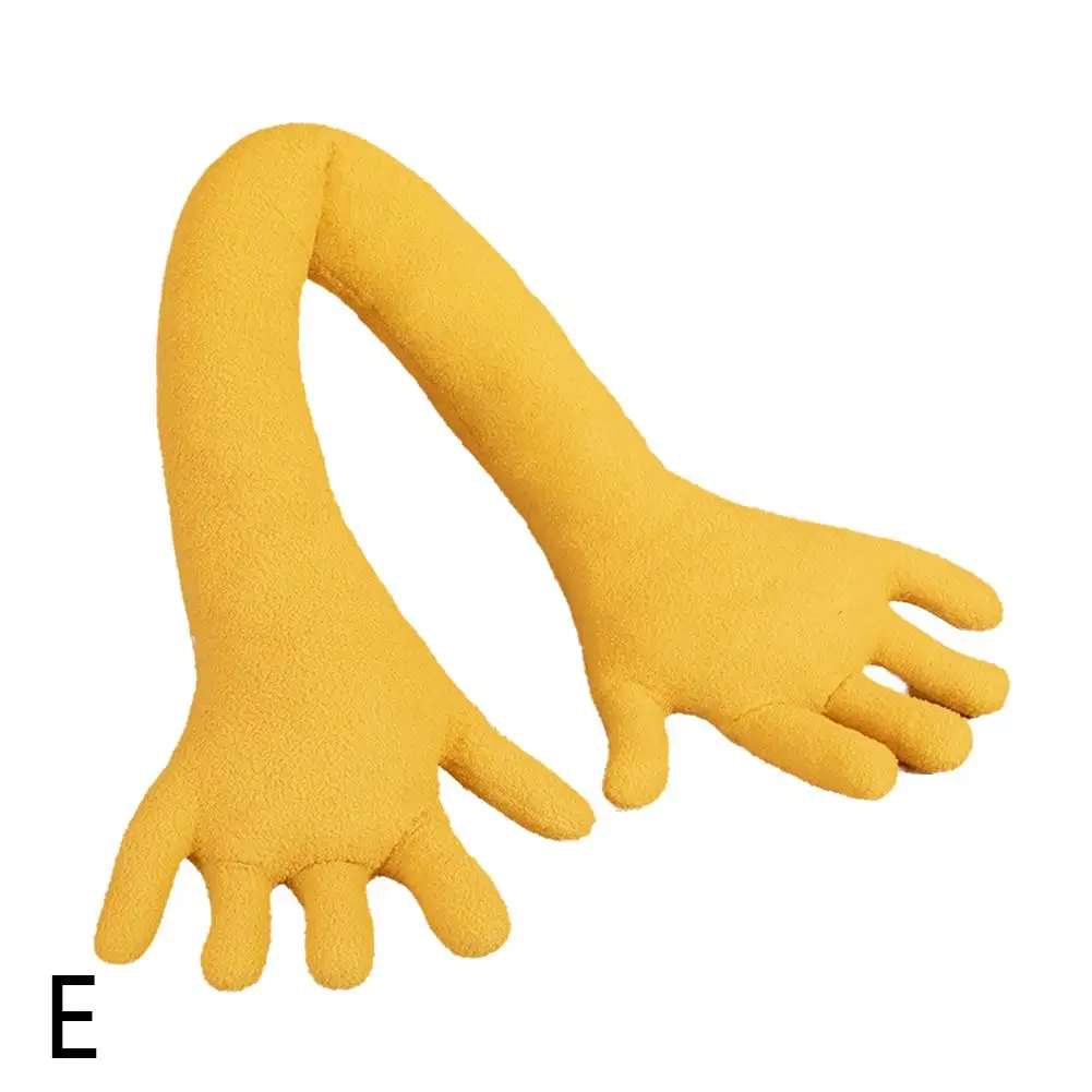 New Creative Hand Shape Plush Pillow Soft Long Arm Nap Pillows Pillow Home Throw Funny Sofa Office Stuffed Decor Palm Color O3N2 6