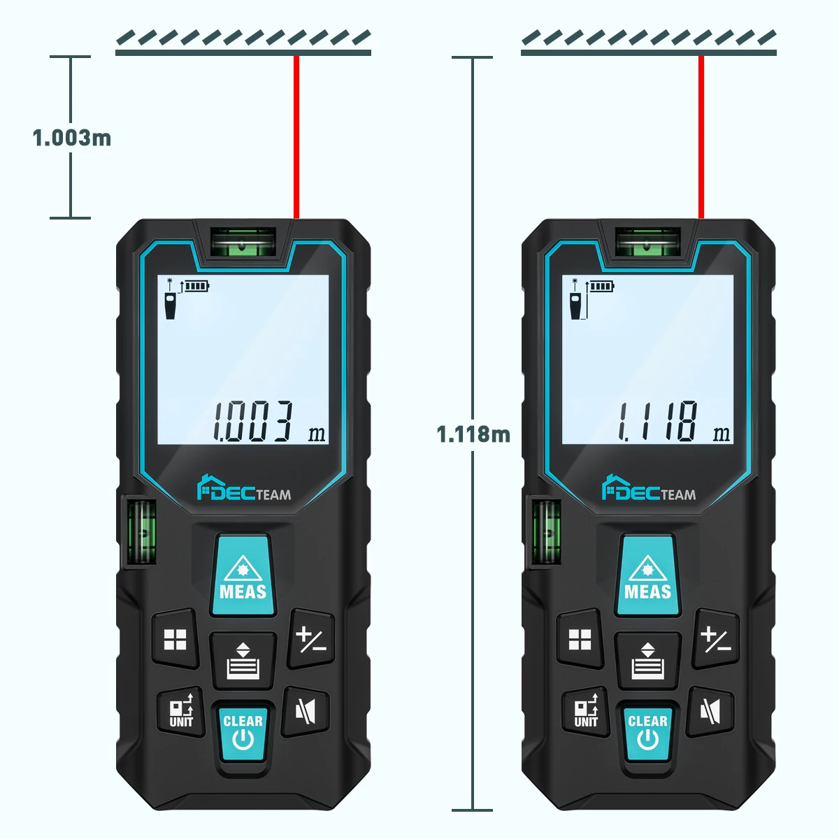 Laser Rangefinder 50M/100M/120M Laser Distance Digital Meter With LCD Screen M/i