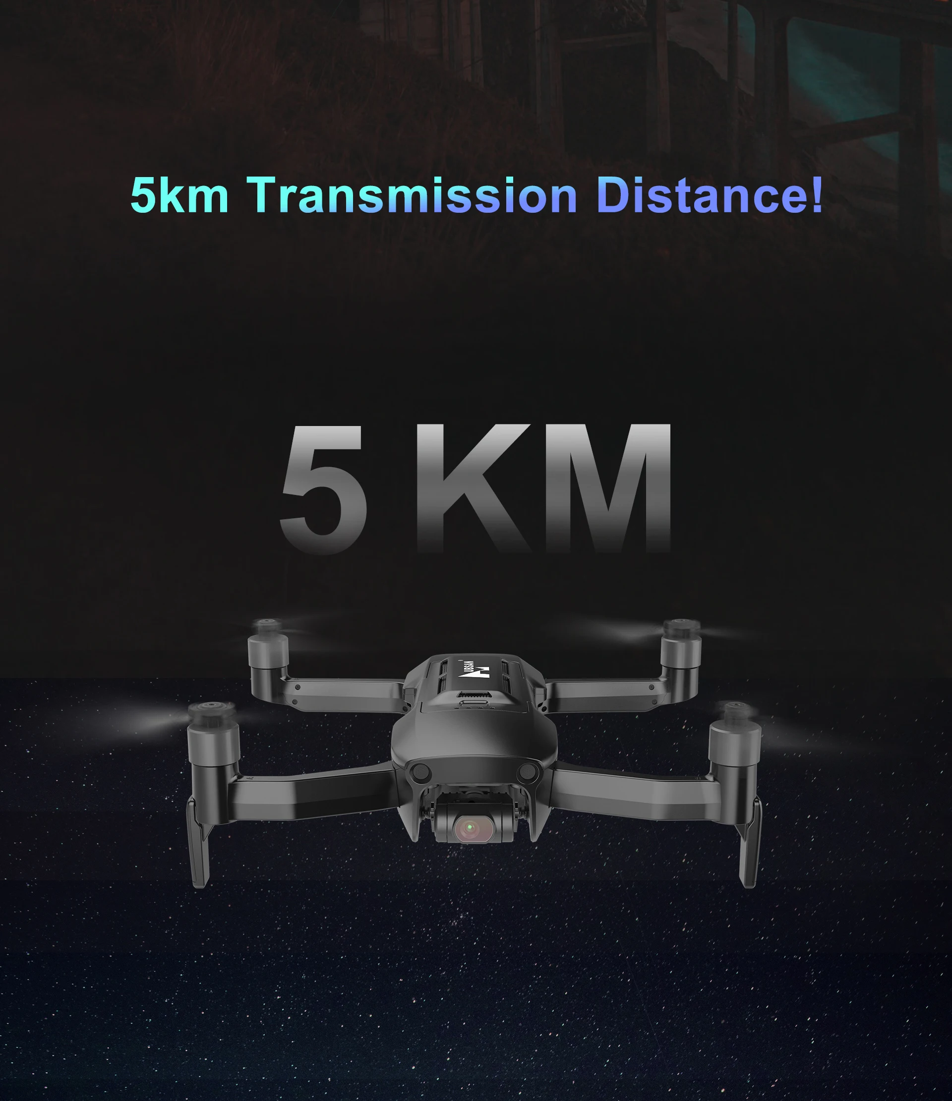 Hubsan BlackHawk2 GPS Drone, 5km Transmission Distancel 5 