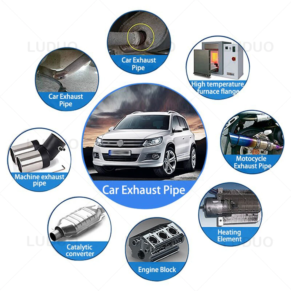 Auto Auspuffrohr Reparatur Kleber Dicht mittel Hoch temperatur Rohr  Reparatur Kleber Dicht mittel Leckagen Verstopfung Luft Reparatur Klebstoff  Füllstoff 75g - AliExpress