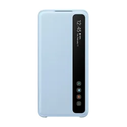 Premium Mirror Clear S - View Clamshell Phone Case - S20Plus G9860 (Blue)