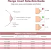 Breast Pump Accessories Flange Inserts 13/15/17/19/21/mm Caliber Size Adaptor Converter Small Nipple Horn Adapter 3