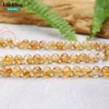 100% Natural Golden Citrine Yellow Crystal Loose Beads For Jewelry Making Bracelet Necklace Accessories 15'' 4 6 8 10 12mm 4