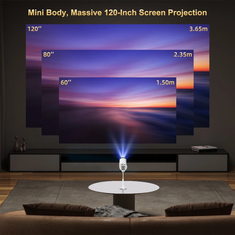 Everycom X9 pro Mini Projector Android 13 Native 1080P Smart Projector Portable 4K Video WiFi 6 Home Theater TV Beam