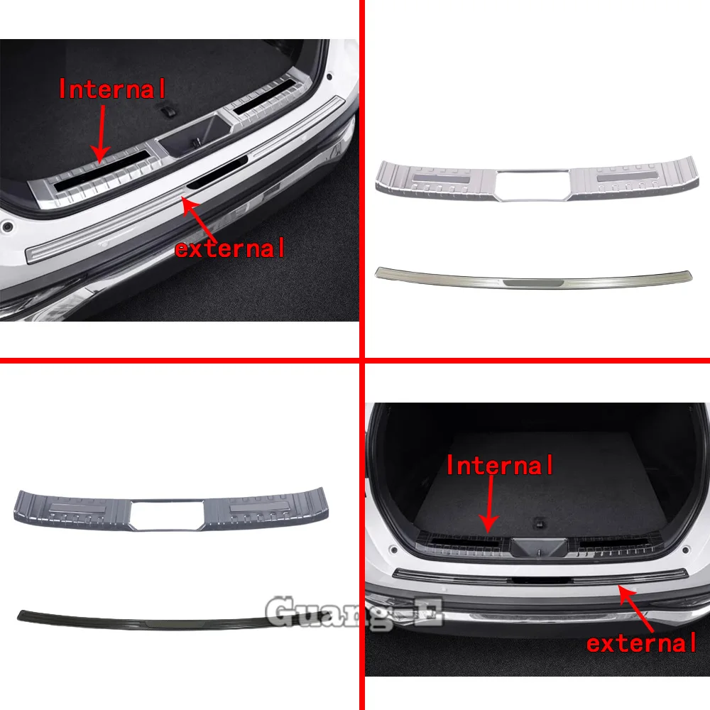 

For Toyota Venza/Harrier 2021 2022 2023 2024 ABS/Steel Threshold Pedal Strip Rear Bumper Trunk Trim Decoration Accessories