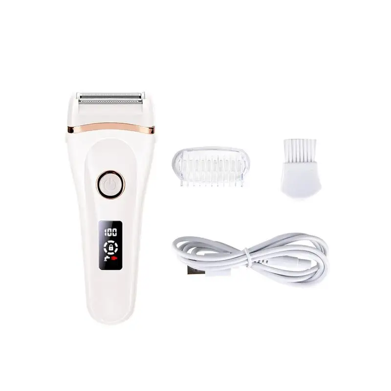 

Lady Electric Shaver Women Showerproof Electric Razor USB Rechargeable Painless Bikini Trimmer Wet And Dry Fast Hair Removal For