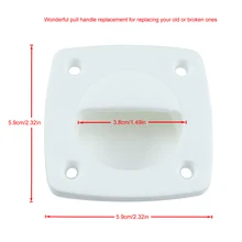 

Nylon Flush Sliding Door Handle Recessed Hatch Pull Household Sea Boats Kayak Cupboard Accessories with 4 Screws