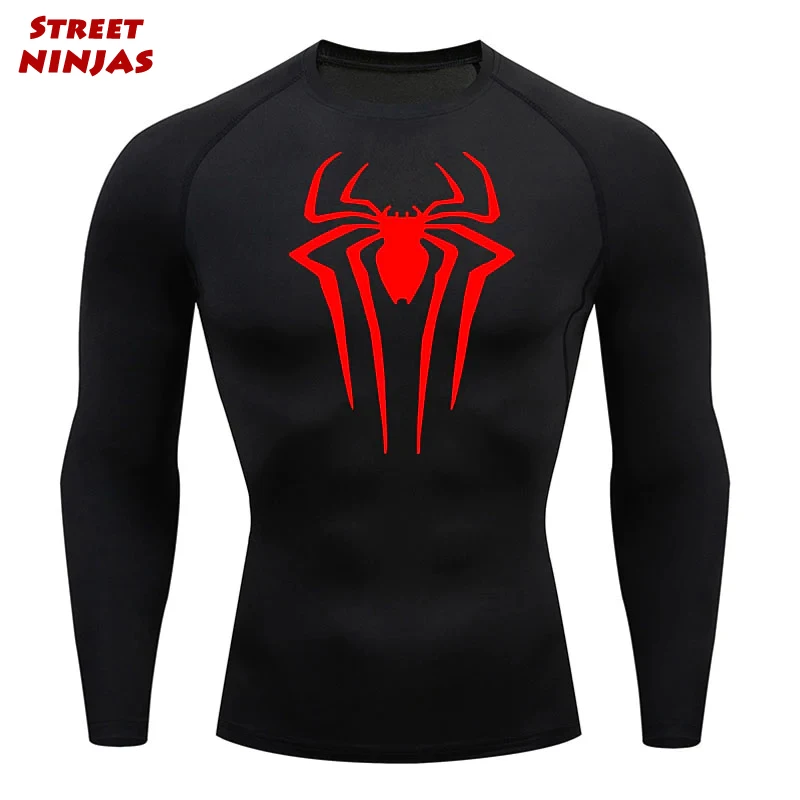 

Anime Print Compression Shirts for Men Athletic Quick Dry Rash Guard Long Sleeve Base Layer Gym Workout Fitness Undershirts Tops