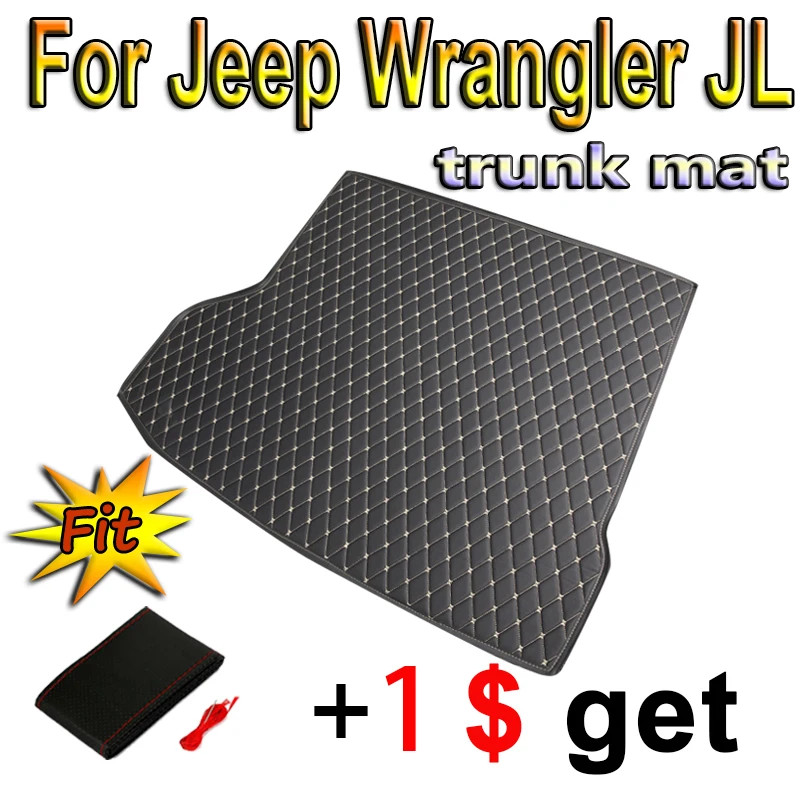 

Высокое качество! Специальные коврики для багажника автомобиля для Jeep Wrangler JL 4 door 2022-2018, прочная подкладка для груза, коврики для багажника Wrangler 2021