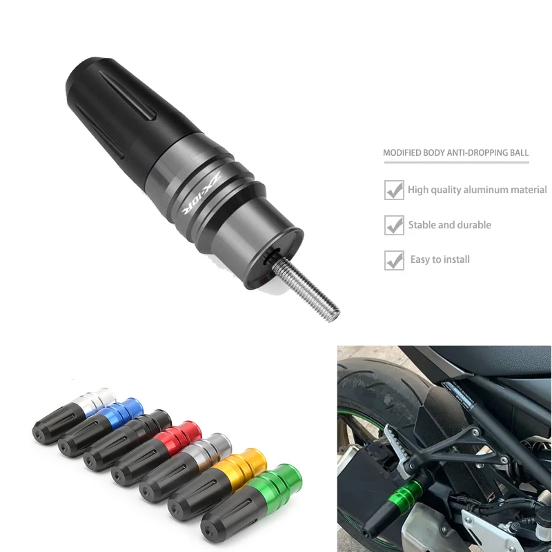 

For Kawasaki ZX10R ZX 10R 2006-2015 2014 2015 2016 Accessories Motorcycle Aluminum Crash Pads Exhaust Sliders Crash Protector