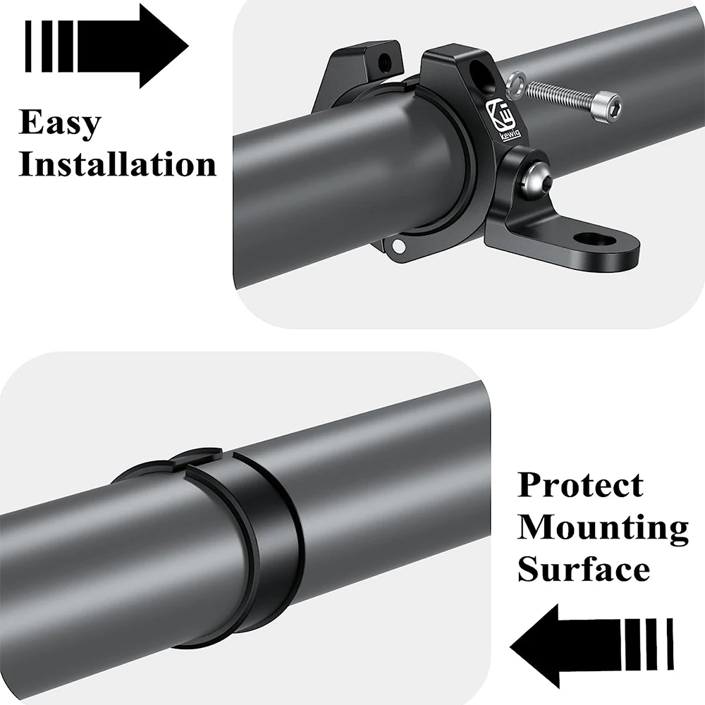 UTV Light Bar Mount Aluminium Alloy Solid Heavy Duty Roll Bar Clamp 360&deg; Adjustable Bracket for Roll Cage