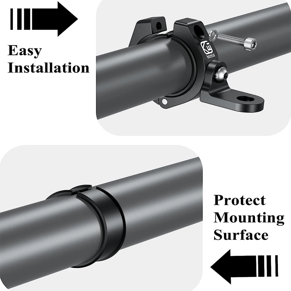 Lights BRCOVAN 2PCS UTV Whip Light Mount, Solid Aluminum Alloy Whip Flag Mounts Off Road Led Light Bar Mounting Bracket 360 Adjustable Roll Bar Clamp Mount Fit On 1 5 1 65 1 75 1 85 2 Roll Cage Led Whip