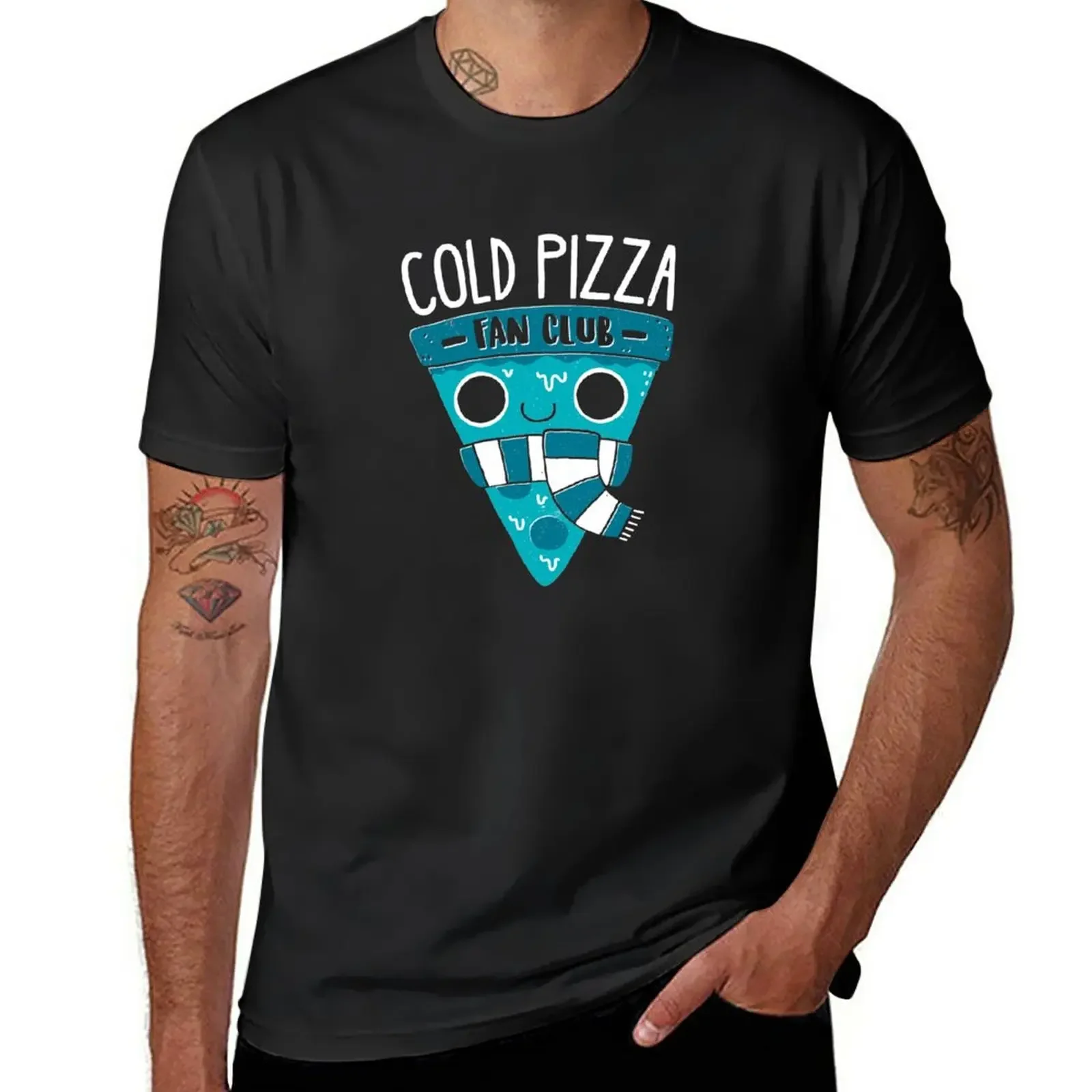 

Cold Pizza Fan Club T-Shirt oversized tees Men's t shirts