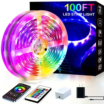100FT RGB Bluetooth LED Lights 1