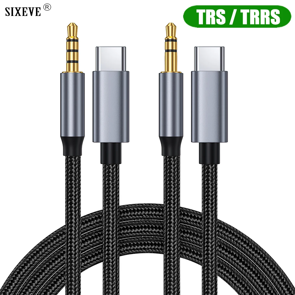 รูปสินค้า สาย USB-C 3.5mm หูฟัง คุณภาพสูง ใช้งานได้ทั้งมือถือและแท็บเล็ต