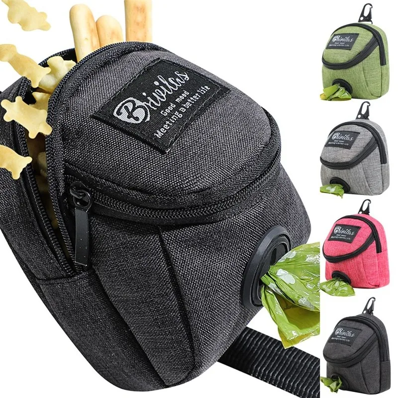 Pet Dog Treat Pouch Portable Multifunction Dog Training Bag Outdoor Travel Poop Bag Dispenser Durable Pet Accessories pet accessories pet cargo cover pet supplies dog walking bag