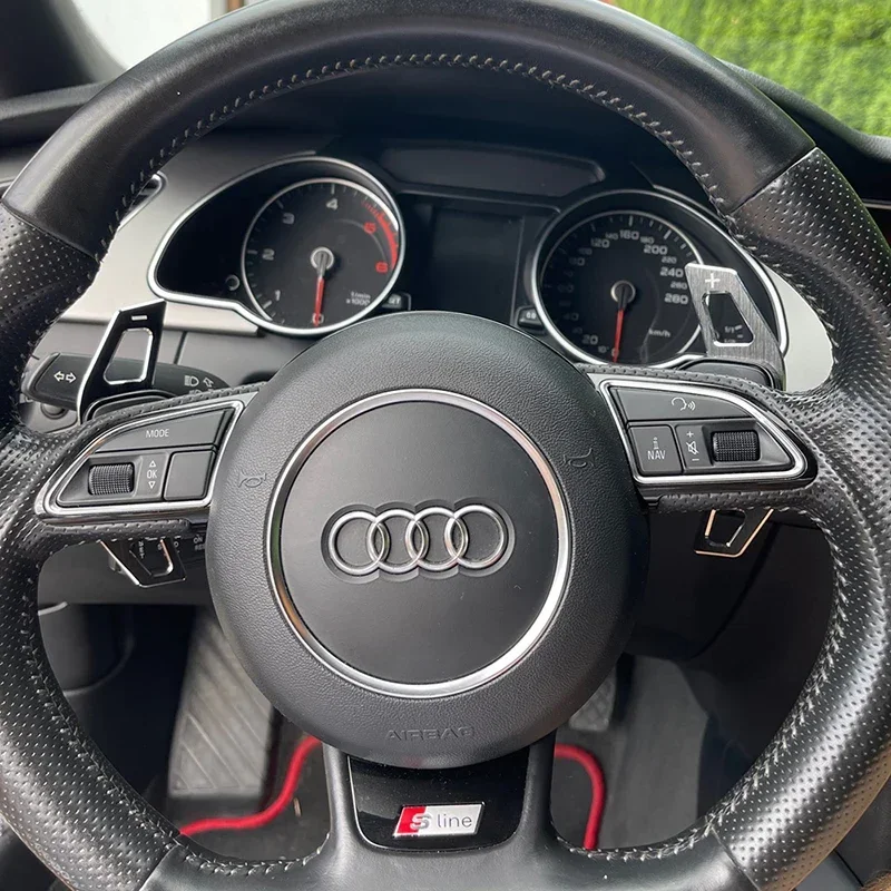 Aluminum Steering Wheel Paddle Shifter Extension For Audi A3 S3 8V A4 S4 A5 S5 B8.5 A6 S6 A7 S7 C7 Q5 Q7 2013 2014 2015