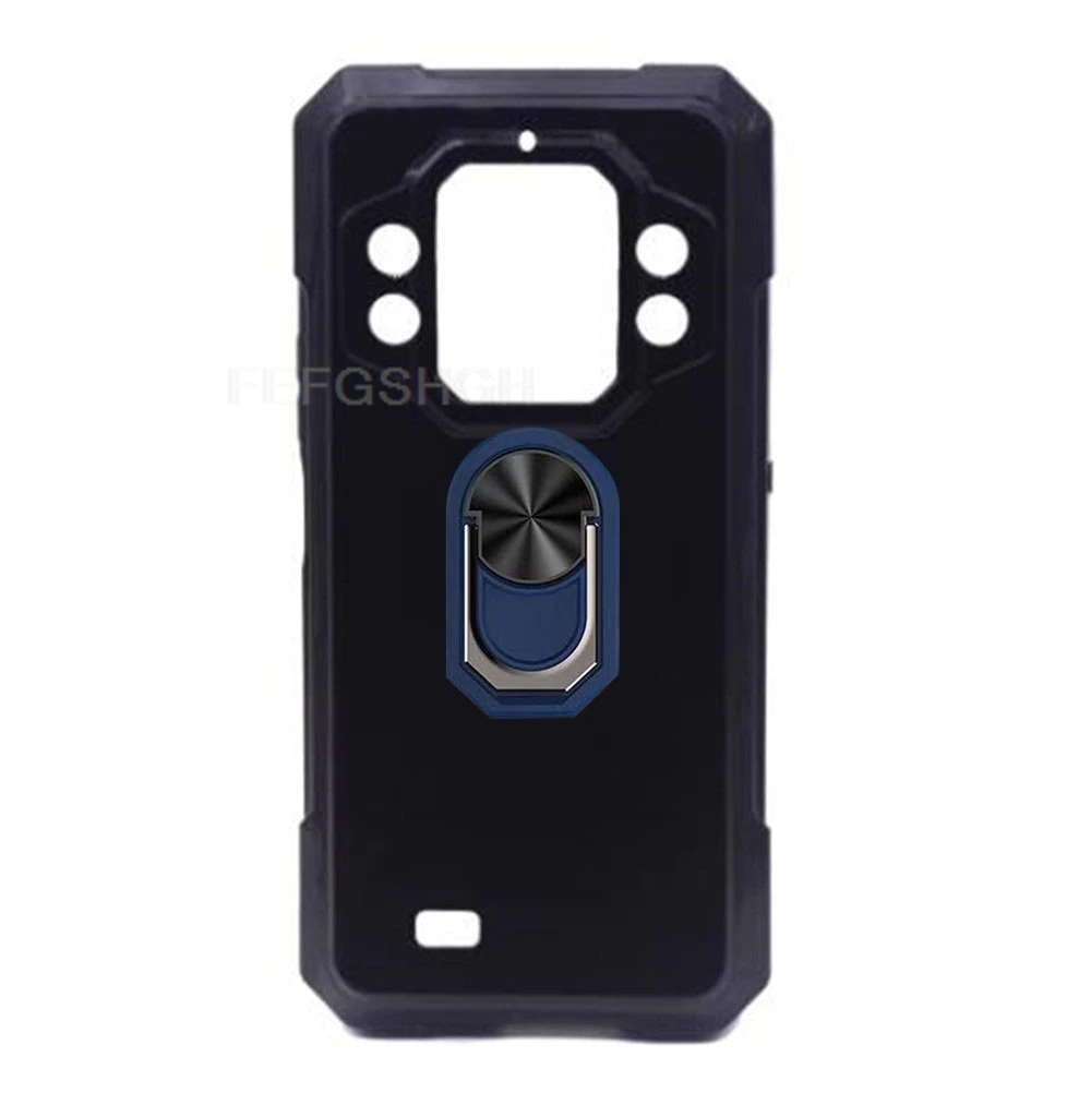 Rugged Protective TPU Silicone Phone Case with Back Ring Holder