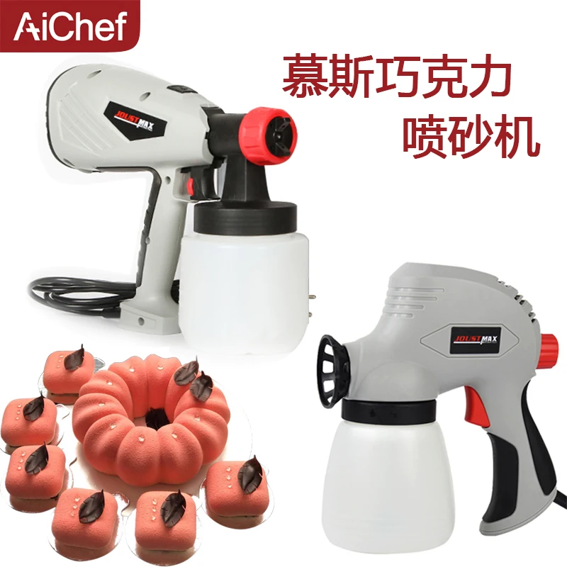 400W Sandblasting Machine Chocolate Fondant French Dessert West Point Mousse Cake Baking Household Spray Gun