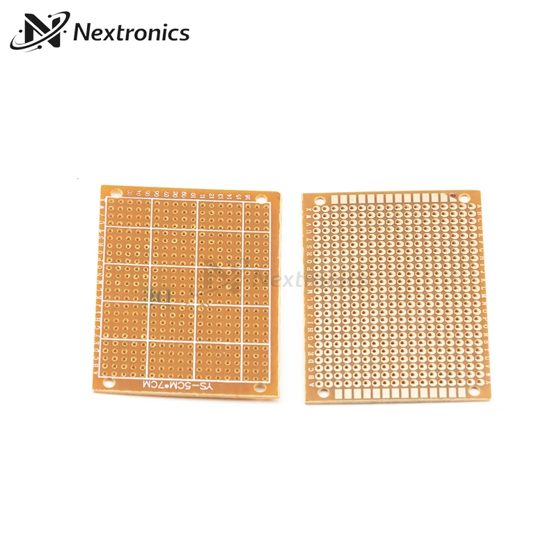 1/3/5/10PCS 단일 측면 슈퍼 프로토타입 브레드보드 5x7cm 432 포인트 PCB 범용 보드 DIY 노란색