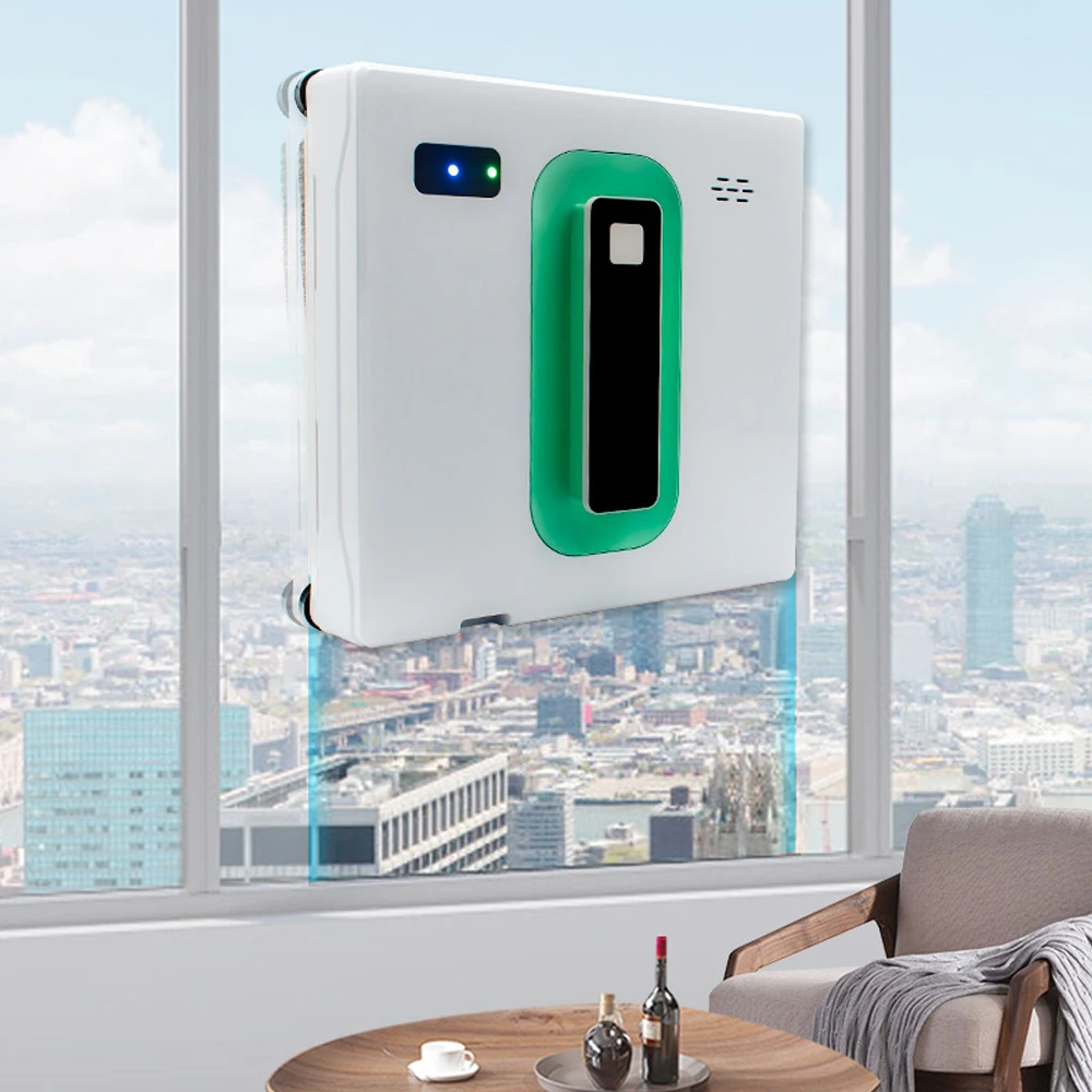 Smart Window Cleaning Robot With Water Spray Vacuum Cleaner Automatic