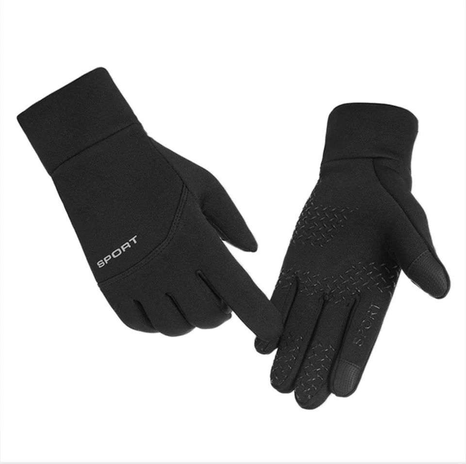 1Pair Fashionable Men's Fishing Gloves, Sports Gloves, Winter Warm Cycling Gloves, Skiing Gloves