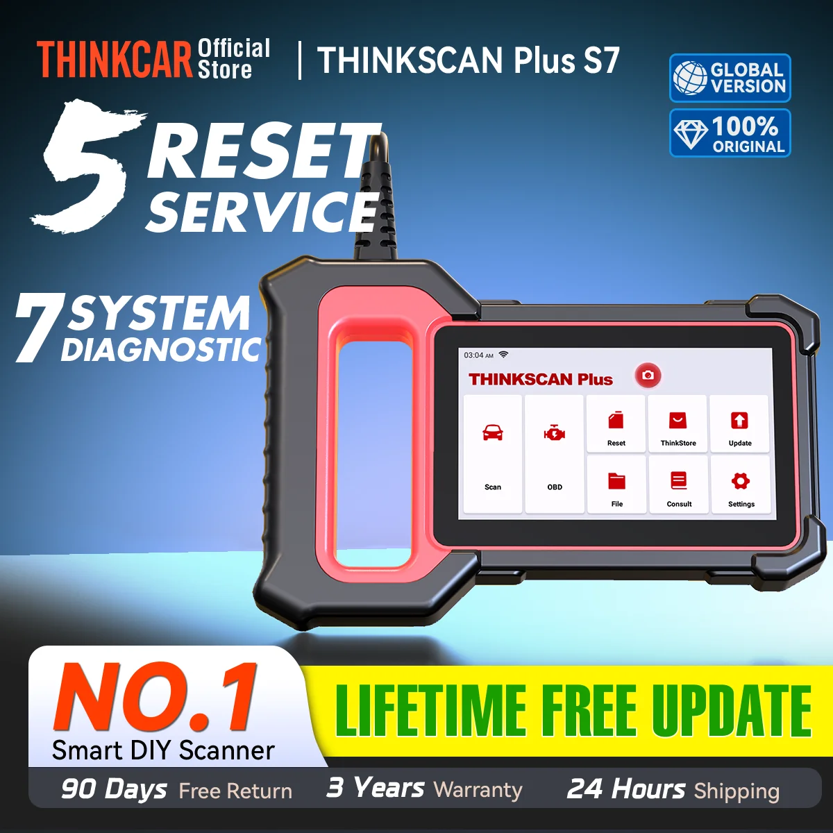 THINKCAR Thinkscan Plus S7 S6 S4 Obd2 Scanner Car Diagnostic Tools Automotivo Scanner Auto Diagnosis Tool Code Reader 28 Resets