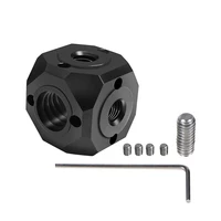 Universal Tripod Screw Hole Adapter Magic Cubic Mount for Magic Arm Flash Vlog Video Fill Light Microphone Extension Mount Head - Image 3
