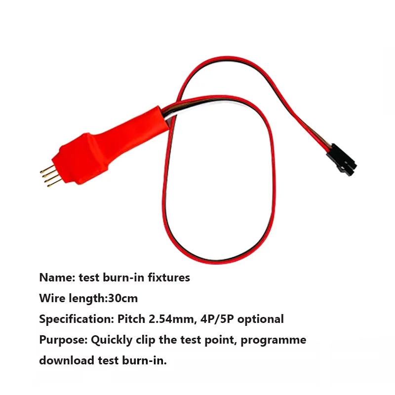 PCB Test Fixture 1.27mm 2.54mm 2.0mm Spring Pin Universal Downloader Burn-in Fixture Accessories New Handheld Fixture 30mm
